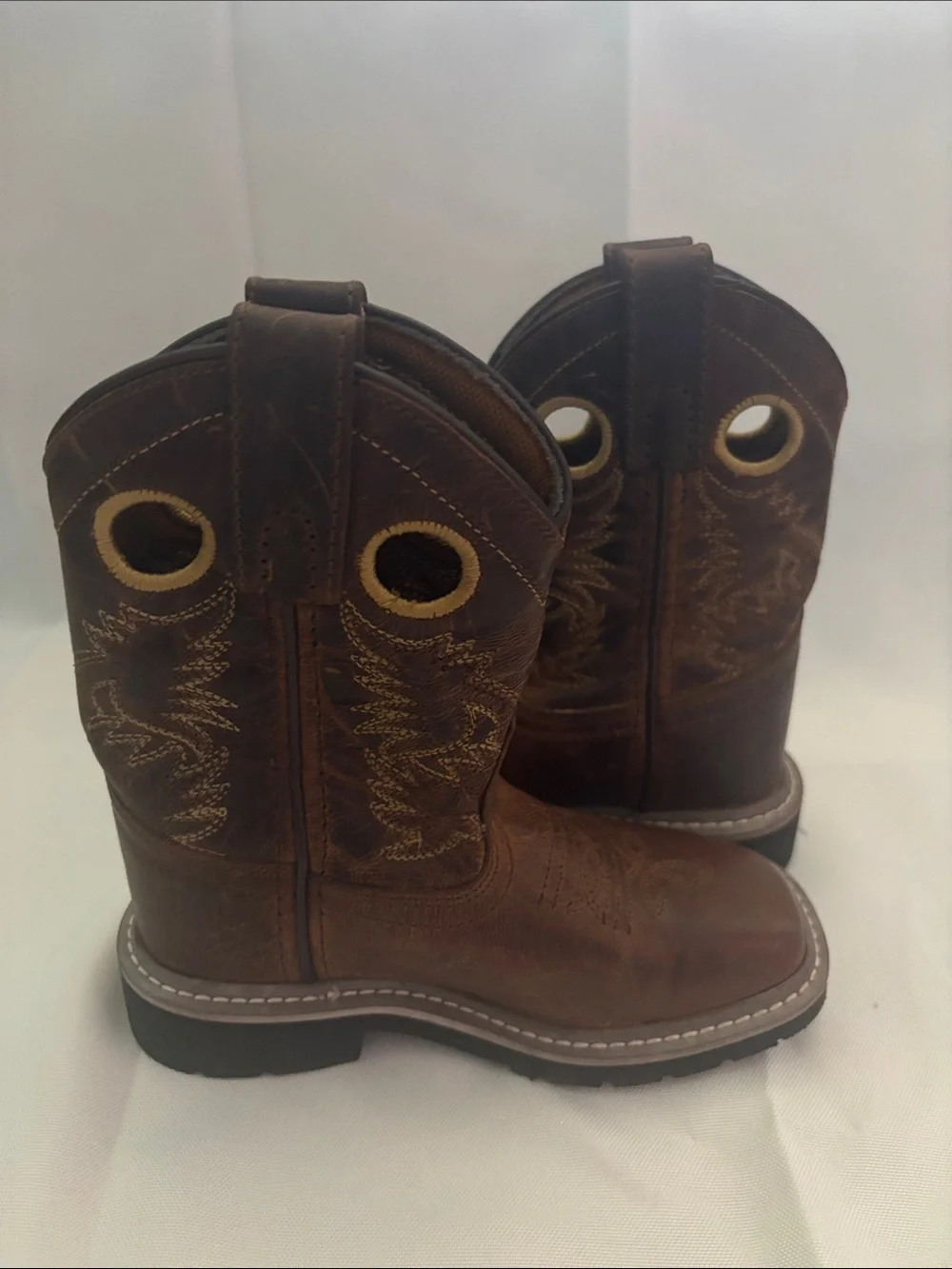Dan Post Kids Brown Western Pull-On Boots